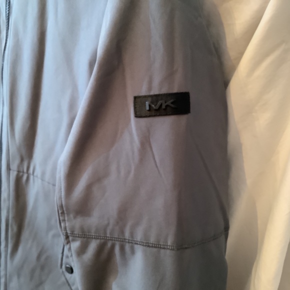 EUC Michael Kors Mens lined jacket hoodie gray puffer - Picture 5 of 15